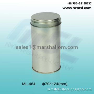 round tin box, tea box, metal box, tea caddy